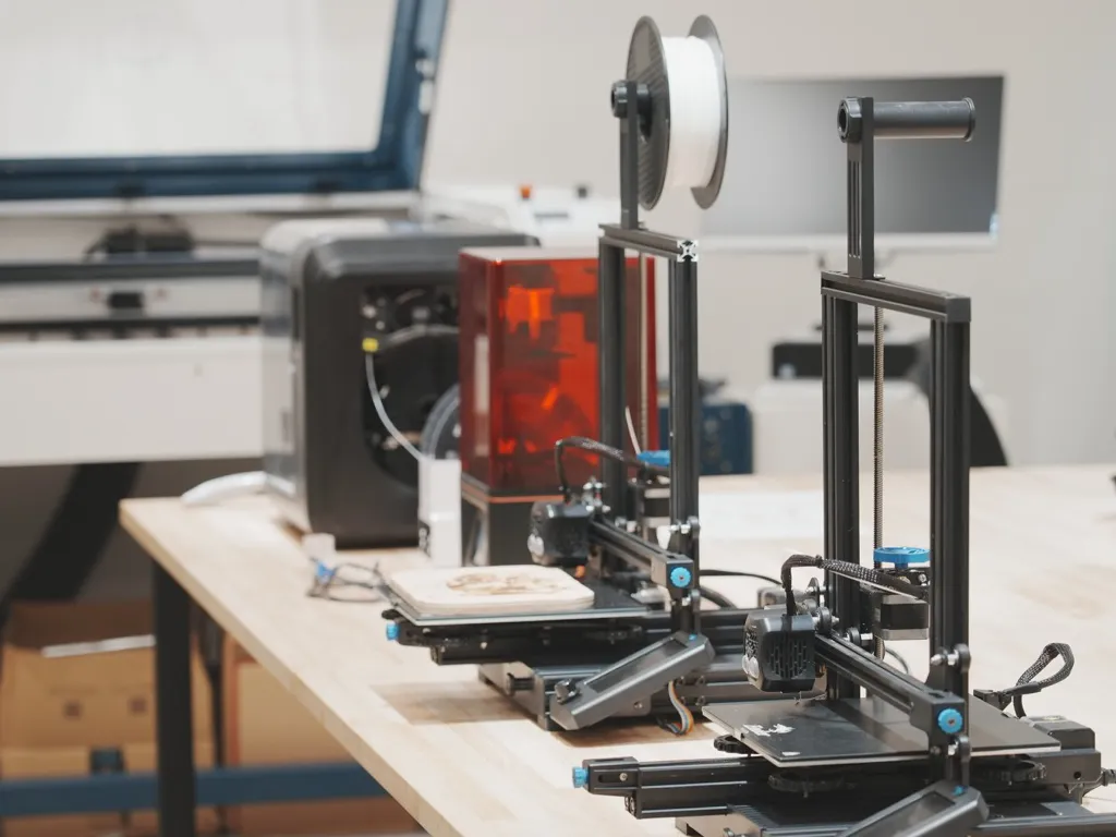 3Dプリンターでの制作風景